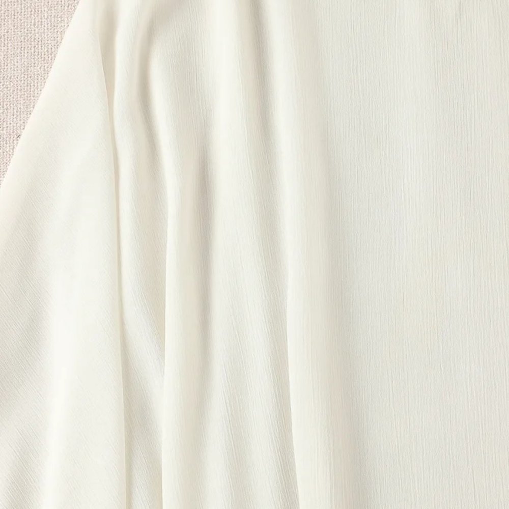 Plain Batwing Cocktail Crew Neck Cocoon Blouse - Picture 4 of 5